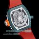Swiss Clone Richard Mille RM029 Carbon Fiber Le Mans Edition Red Rubber Strap Watch (6)_th.jpg